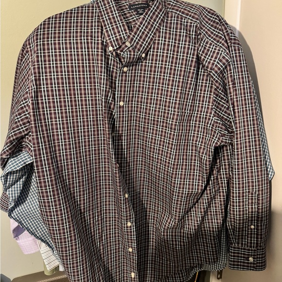 Lot of three lands end dress casual shirts casual 18x34 Big - Picture 2 of 6